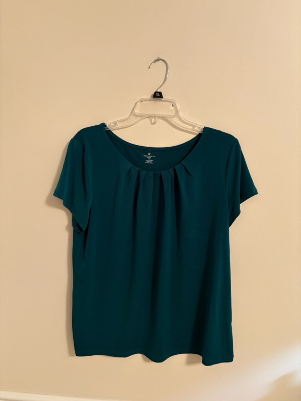 ⚜️Worthington Green Pleated Blouse